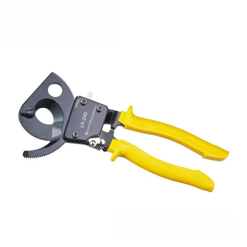 Tool LK-240 Ratchet Cable Scissors, Gear Scissors Mechanical Cable Scissors
Tool LK-240 Ratchet Cable Scissors, Gear Scissors Mechanical Cable Scissors