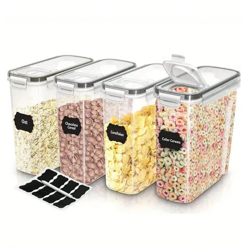 4pcs/2.5L Closed Food Storage Container With Lid, Storage Room Organization And Storage, Dry Food Cans For Cooki
4pcs/2.5L Closed Food Storage Container With Lid, Storage Room Organization And Storage, Dry Food Cans For Cooki