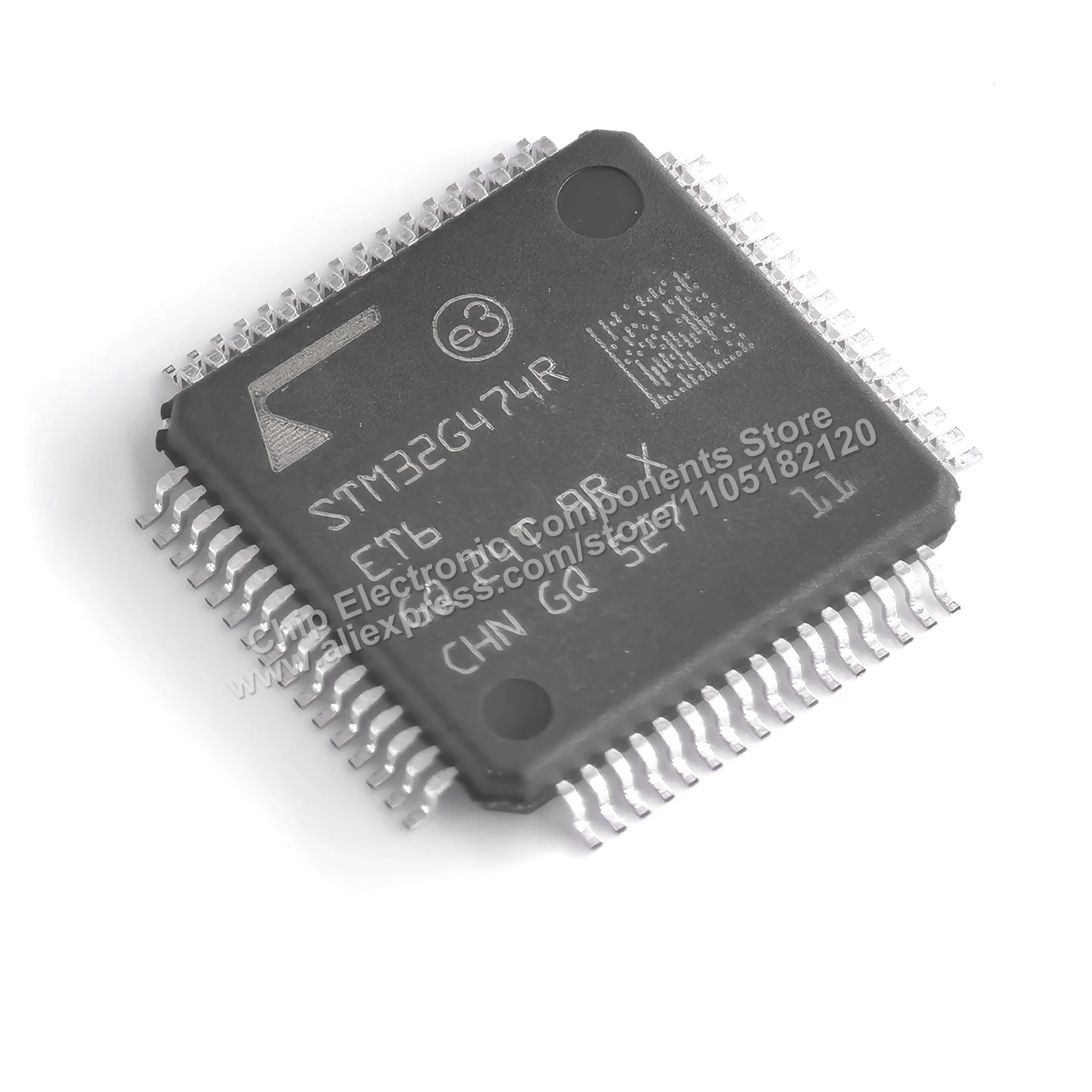Original IC STM32G474RET6 Arm® Cortex®-M4 32-bit MCU + FPU, LQFP-64 (10 × 10 mm) package
Original IC STM32G474RET6 Arm® Cortex®-M4 32-bit MCU + FPU, LQFP-64 (10 × 10 mm) package