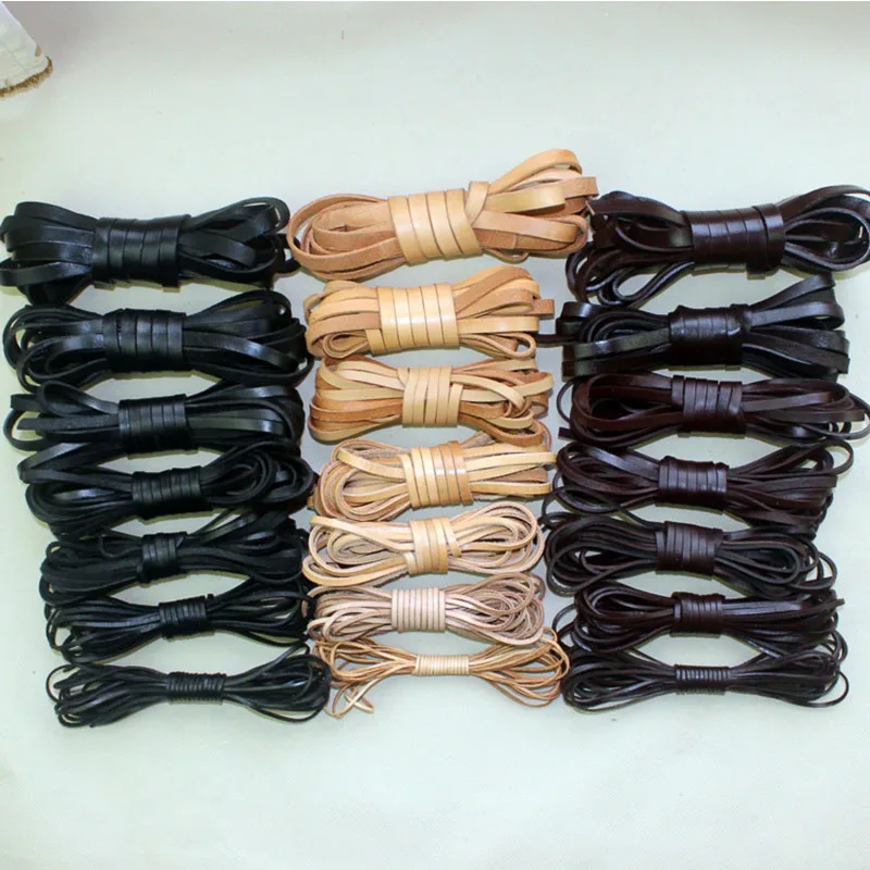 2/3/4/5/6/8/10/12/15mm100% Genuine Leather Flat Thong Cord Leather Cord String Rope for DIY Necklace Bracelet DIY Jewelry Making
2/3/4/5/6/8/10/12/15mm100% Genuine Leather Flat Thong Cord Leather Cord String Rope for DIY Necklace Bracelet DIY Jewelry Making