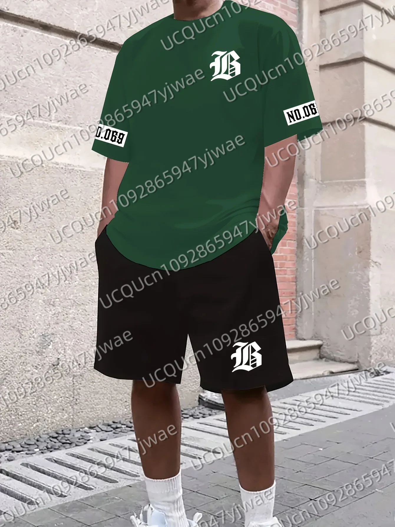 Summer Men's Letter Print Short Sleeve T-Shirt & Shorts Set Round Neck Gradient Short Sleeved Women's T-shirt Shorts Set
Summer Men's Letter Print Short Sleeve T-Shirt & Shorts Set Round Neck Gradient Short Sleeved Women's T-shirt Shorts Set
