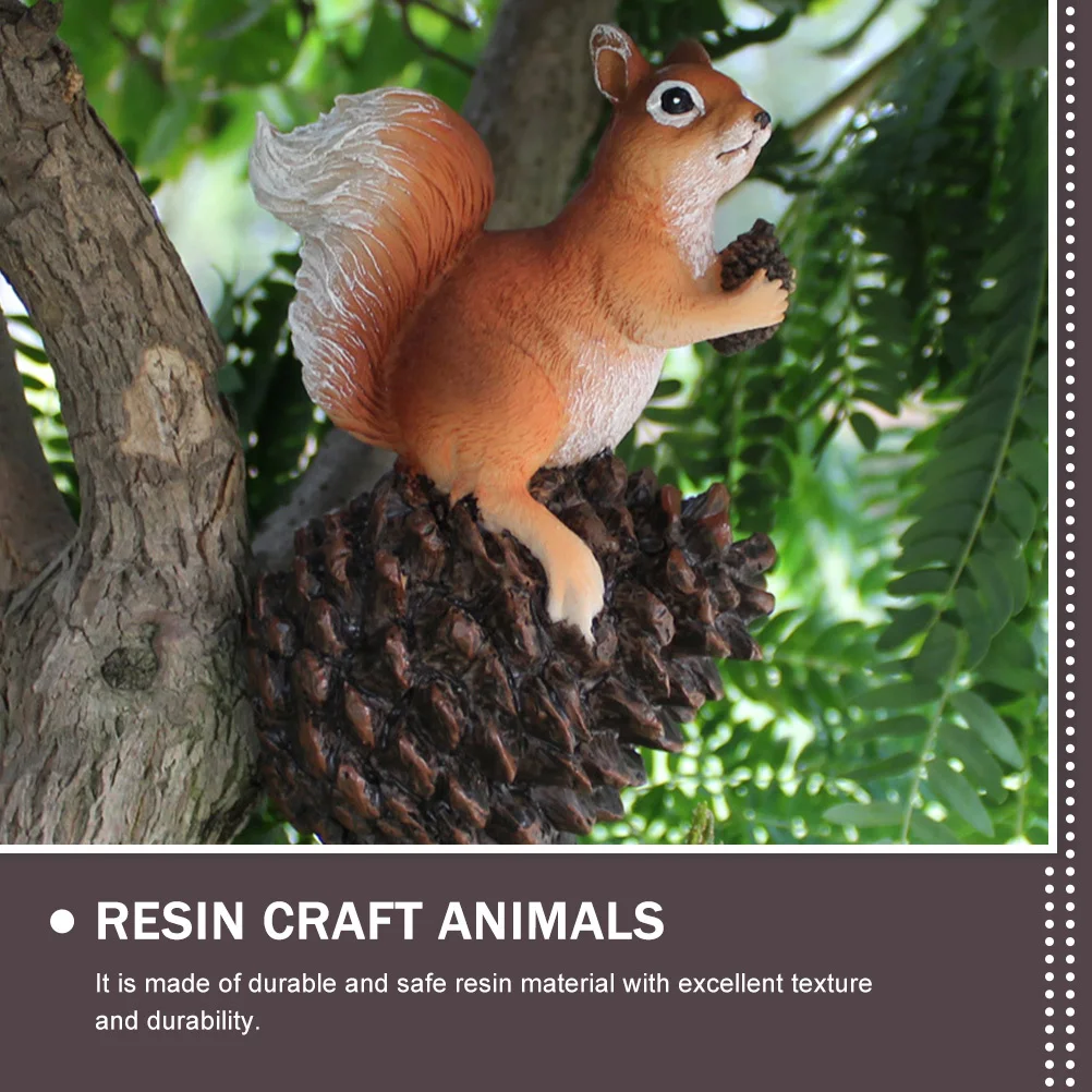 Resin Squirrel-Shaped Decor Garden Adornment Lovely Appearance Fine Workmanship Realistic Details Indoor Outdoor Decoration
Resin Squirrel-Shaped Decor Garden Adornment Lovely Appearance Fine Workmanship Realistic Details Indoor Outdoor Decoration