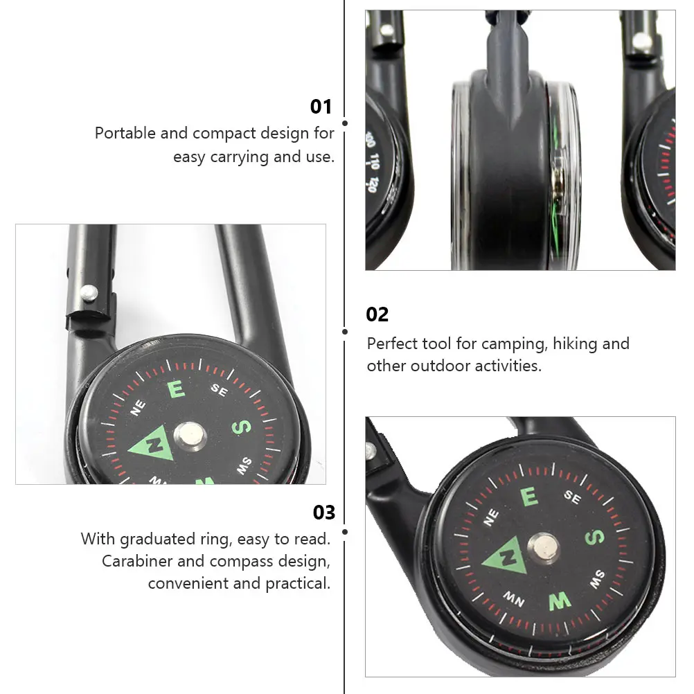 Compass Carabiner Zinc Alloy Key Ring Portable Camping Clip on Waterproof Climbing Tool Outdoor Supply Hiking Gear Durable
Compass Carabiner Zinc Alloy Key Ring Portable Camping Clip on Waterproof Climbing Tool Outdoor Supply Hiking Gear Durable
