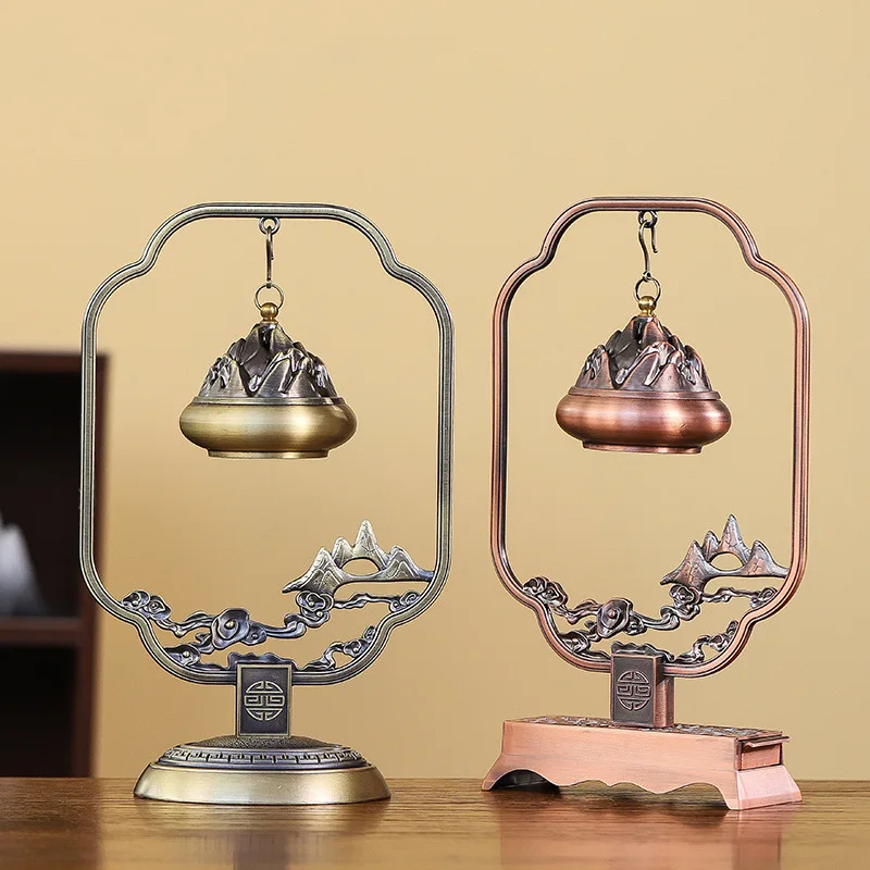 Pure copper backflow incense burner home indoor hanging creative decoration antique aromatherapy living room decoration
Pure copper backflow incense burner home indoor hanging creative decoration antique aromatherapy living room decoration