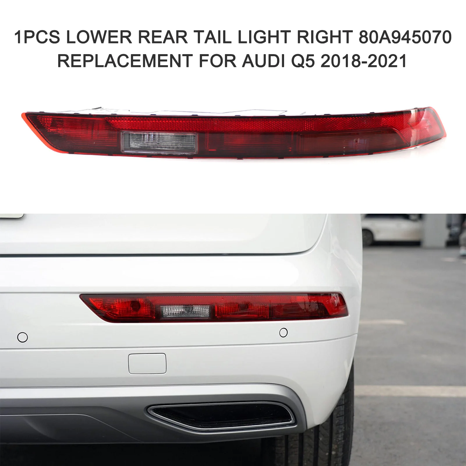 Rear Bumper Reflectors Light Lower Rear Tail Light Left Right Replacement for Audi Q5 Q5L 2018-2021 Auto for America Version
Rear Bumper Reflectors Light Lower Rear Tail Light Left Right Replacement for Audi Q5 Q5L 2018-2021 Auto for America Version