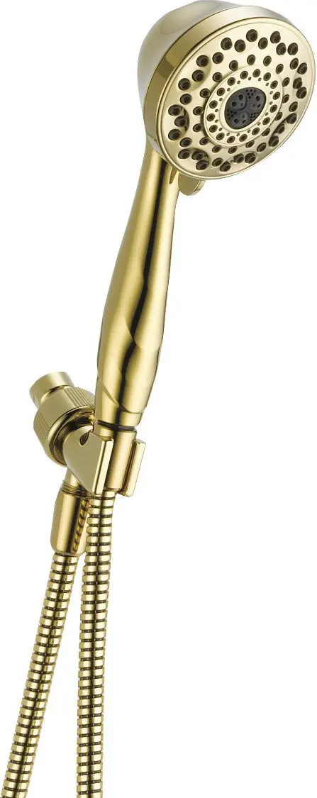 7-Spray Touch-Clean Handheld Shower Head With Hose Polished Brass Finish
7-Spray Touch-Clean Handheld Shower Head With Hose Polished Brass Finish