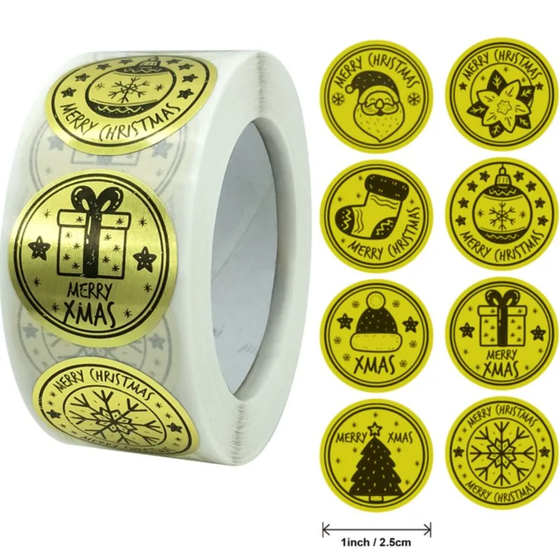 Золотые наклейки с Рождеством, 100-500 шт., наклейки для почты для деловой упаковки, сумок, коробок и наклейки для запечатывания конвертов
Золотые наклейки с Рождеством, 100-500 шт., наклейки для почты для деловой упаковки, сумок, коробок и наклейки для запечатывания конвертов
