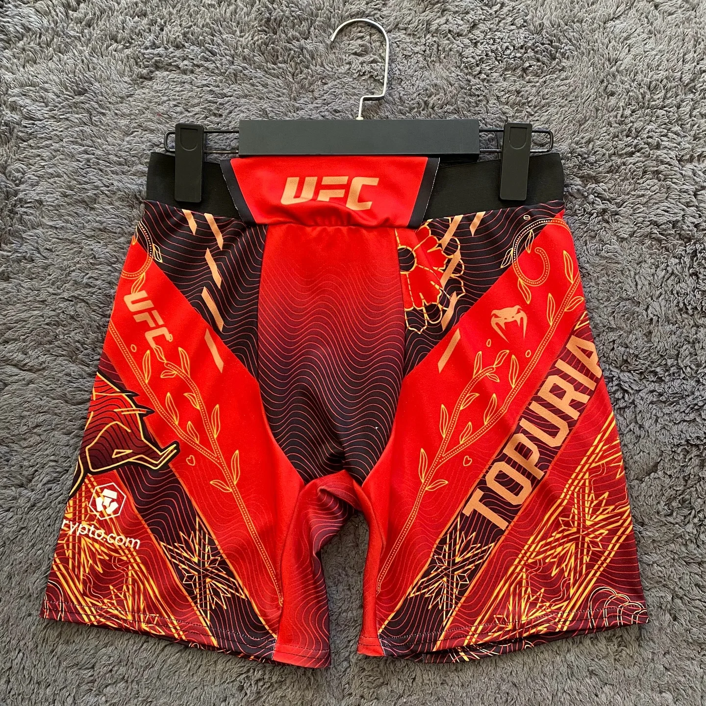 UFC Bullfighter ILIA TOPURIA Red Race Shorts Men Loose Breathable Speed Drying Sports Shorts Fitness Training Fighting Shorts
UFC Bullfighter ILIA TOPURIA Red Race Shorts Men Loose Breathable Speed Drying Sports Shorts Fitness Training Fighting Shorts