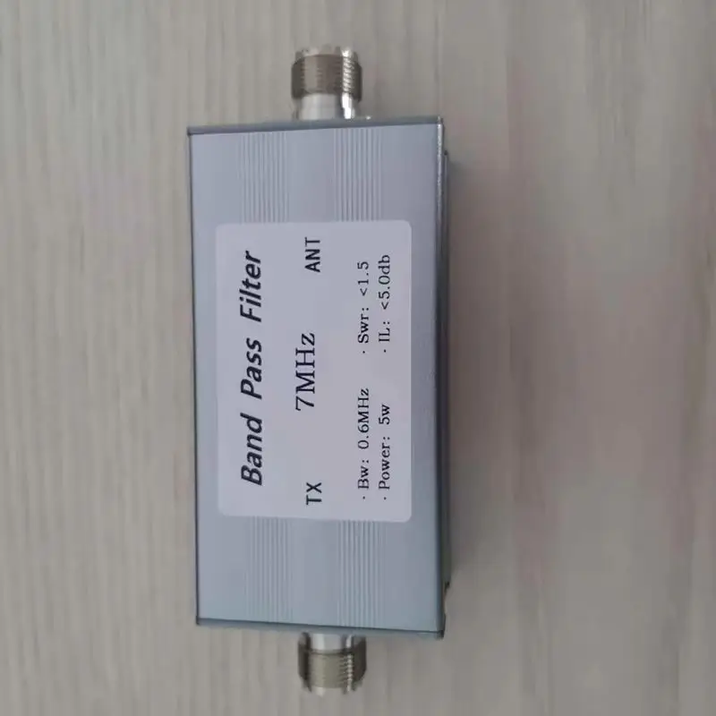 New 7MHz Bandpass Filter Bandwidth 0.6MHz High Isolation BPF-7M-5WM-plus Bandpass Filter Anti-interference Increase Sensitivity
New 7MHz Bandpass Filter Bandwidth 0.6MHz High Isolation BPF-7M-5WM-plus Bandpass Filter Anti-interference Increase Sensitivity