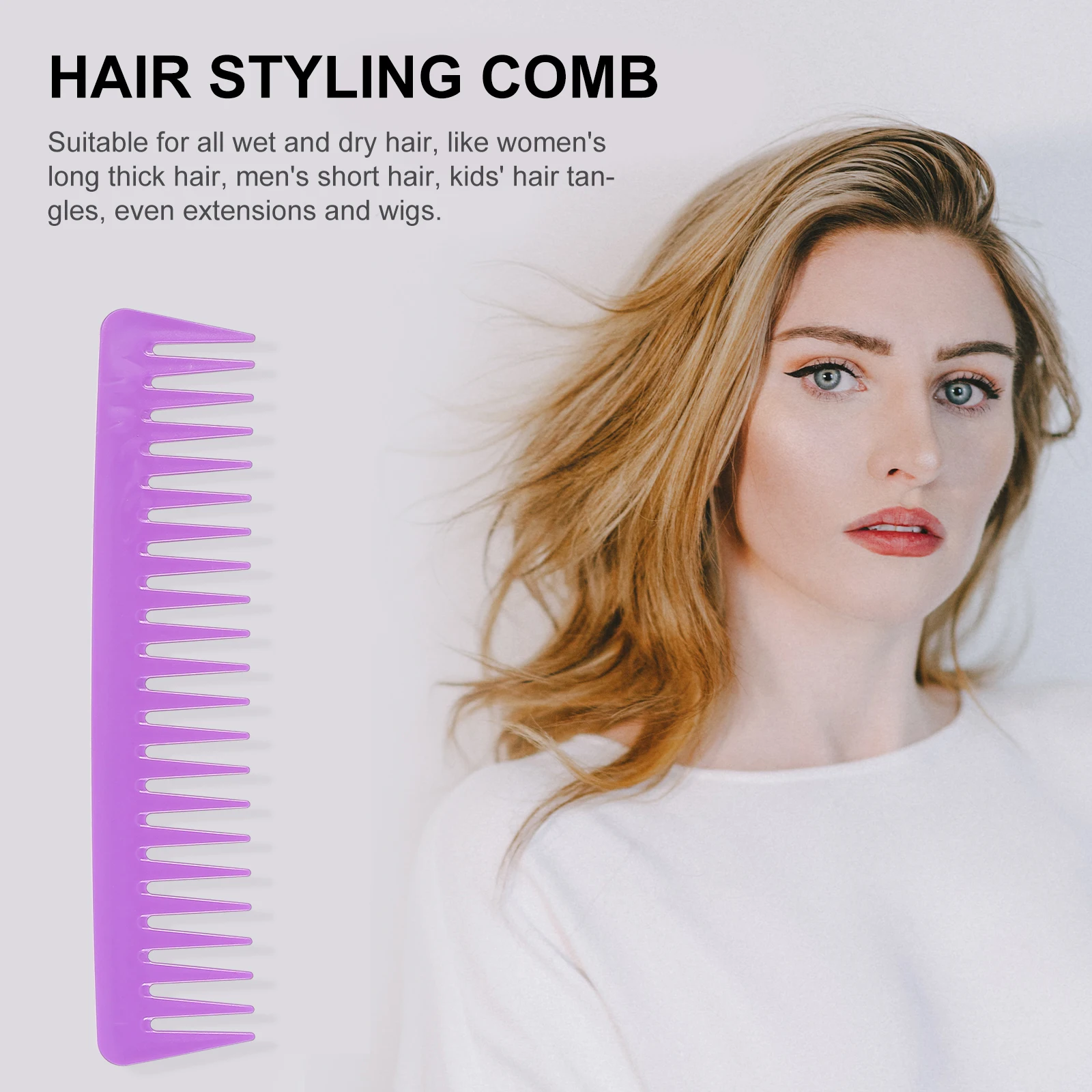 5pcs Wide Tooth Comb Hair Brush for Women Men Salon Random Color Durable Detangle Professional Hairdressing Combs Hair Care
5pcs Wide Tooth Comb Hair Brush for Women Men Salon Random Color Durable Detangle Professional Hairdressing Combs Hair Care