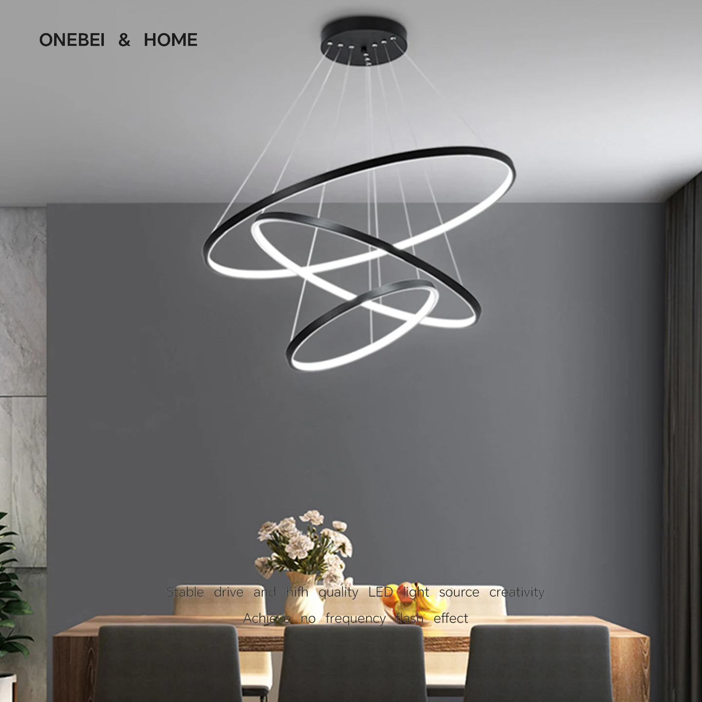 Modern White Ring LED Chandelier - Dimmable Pendant Light for Living Dining Bedroom, Minimalist Home Lighting Fixtures
Modern White Ring LED Chandelier - Dimmable Pendant Light for Living Dining Bedroom, Minimalist Home Lighting Fixtures