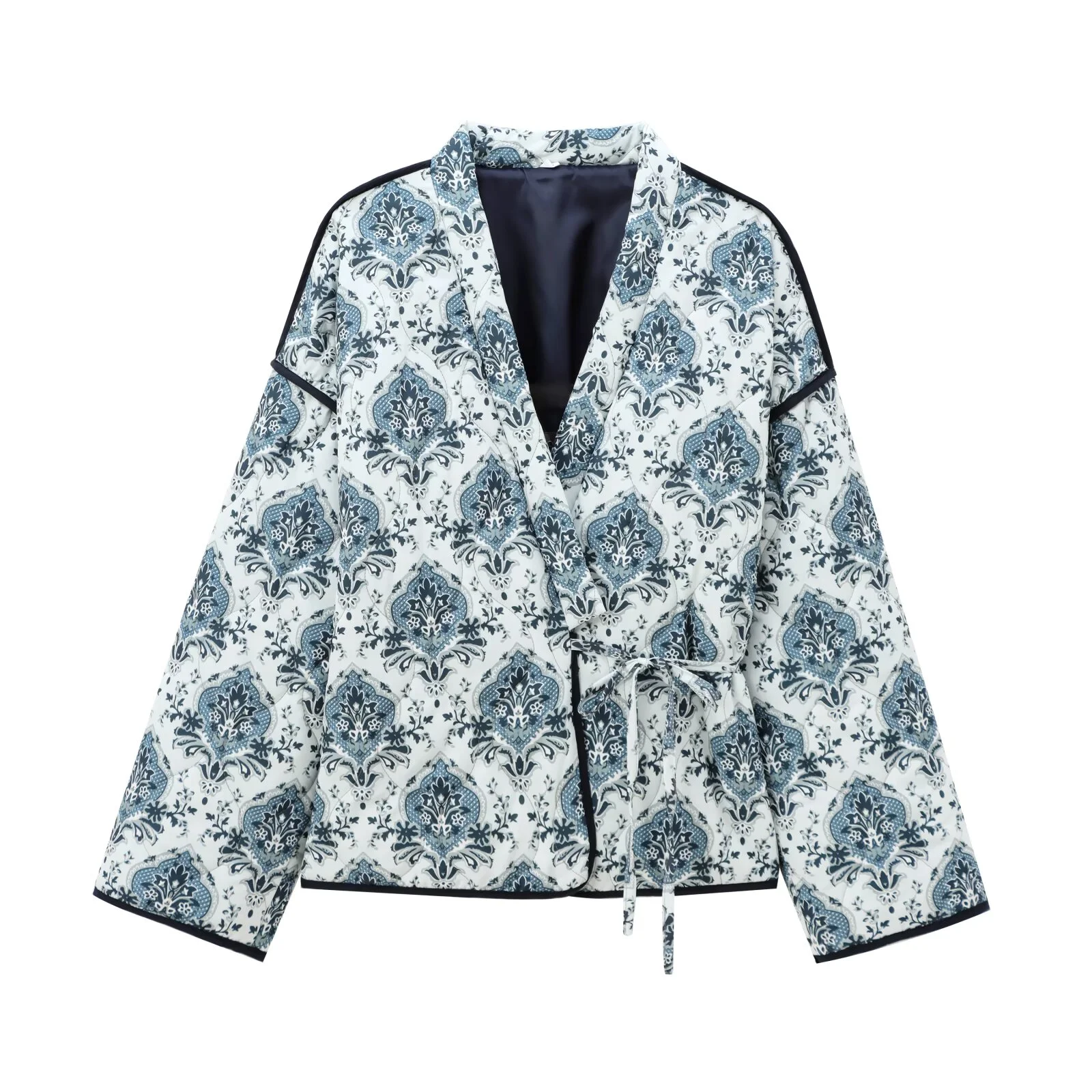 Женская свободная куртка с v-образным вырезом и длинными рукавами на шнуровке, осенне-зимняя новая теплая хлопковая куртка
Женская свободная куртка с v-образным вырезом и длинными рукавами на шнуровке, осенне-зимняя новая теплая хлопковая куртка