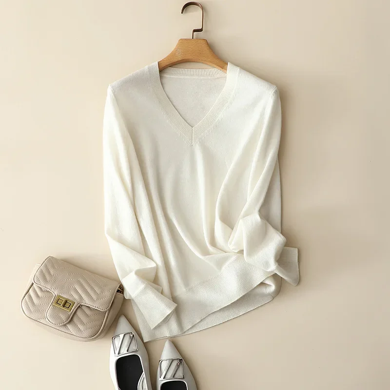aliaga high quality 100% cashmere sweaters women fashion soft classic v neck jumper long sleeve knitted ladies everyday pullover
aliaga high quality 100% cashmere sweaters women fashion soft classic v neck jumper long sleeve knitted ladies everyday pullover