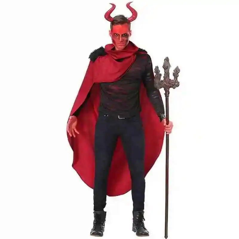 Men's Devil Costumes Halloween Hooded Evil Horror Demon Costume Fire frame Robe Halloween Cosplay Carnival Party Costumes
Men's Devil Costumes Halloween Hooded Evil Horror Demon Costume Fire frame Robe Halloween Cosplay Carnival Party Costumes