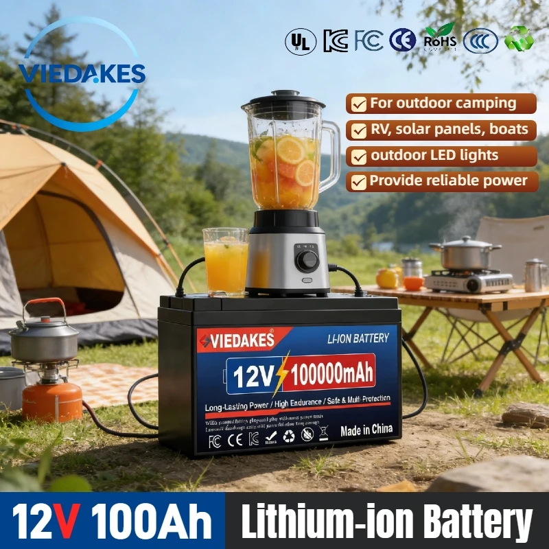 100Ah 12v lifepo4 battery Rechargeable - Suitable for Solar Panel RV Camping Outdoor Reliable Power
100Ah 12v lifepo4 battery Rechargeable - Suitable for Solar Panel RV Camping Outdoor Reliable Power