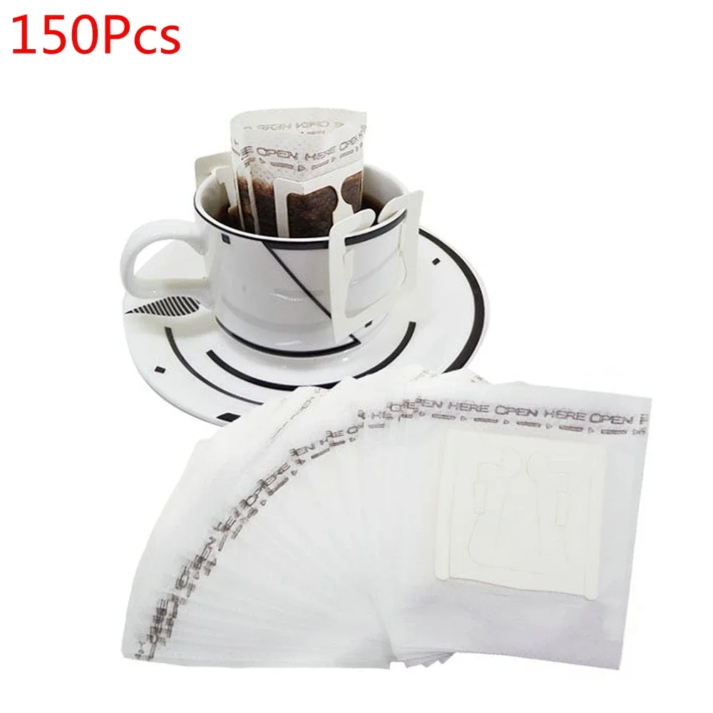 150 Pcs Coffee filter bag Portable Home Office Travel DIY Drip Coffee Filter Bag Hanging Ear Style Filters Paper Brew
150 Pcs Coffee filter bag Portable Home Office Travel DIY Drip Coffee Filter Bag Hanging Ear Style Filters Paper Brew