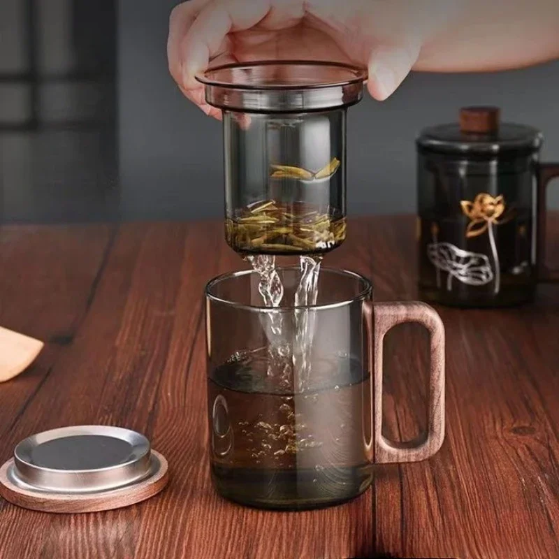 High Borosilicate Transparent Glass Household Large Capacity Heat-resistant Glass Tea Separation Tea Cup Kung Fu Tea Set Three
High Borosilicate Transparent Glass Household Large Capacity Heat-resistant Glass Tea Separation Tea Cup Kung Fu Tea Set Three