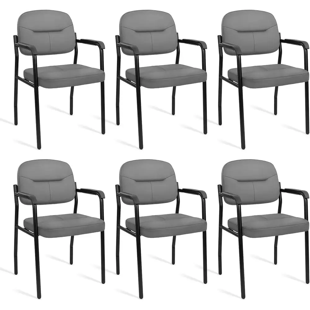 Ergonomic 6-Piece Office Chair Set with Armrests and Lumbar Support for Conference, Lobby, and Study Rooms, Grey
Ergonomic 6-Piece Office Chair Set with Armrests and Lumbar Support for Conference, Lobby, and Study Rooms, Grey
