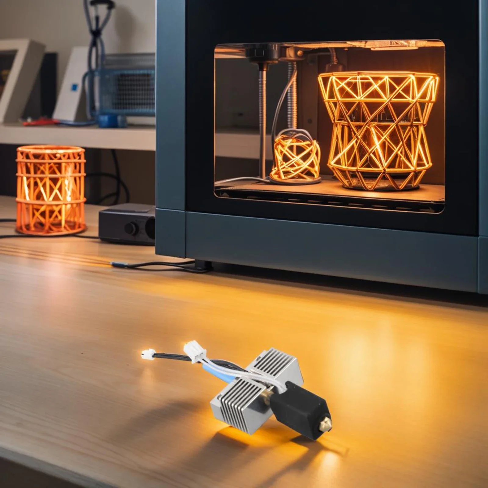 Compatible Filaments All-Metal Hot End Kit 3D Printing Applications Extended Temperature Range Nozzle Diameter 0.4mm
Compatible Filaments All-Metal Hot End Kit 3D Printing Applications Extended Temperature Range Nozzle Diameter 0.4mm