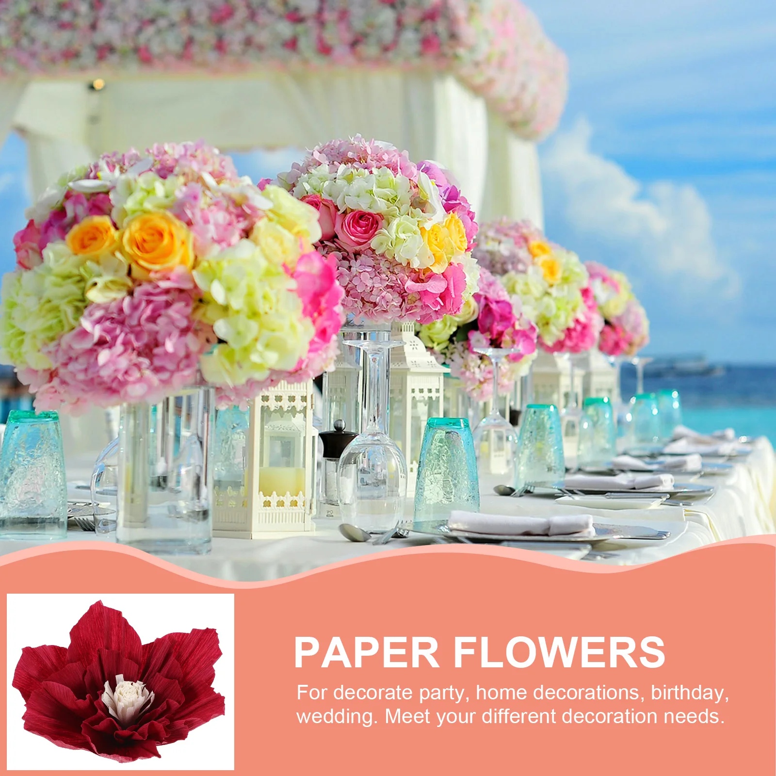 10pcs Paper Flower Decoration 20cm Flower Decor Birthday Wedding Party Wall Background Large Flowers Home Decor
10pcs Paper Flower Decoration 20cm Flower Decor Birthday Wedding Party Wall Background Large Flowers Home Decor
