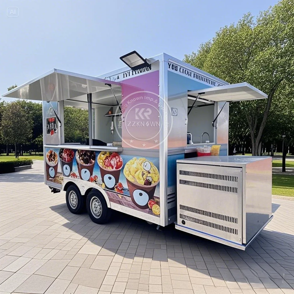 Square Retro Stainless steel customization Mobile Fast Food Truck Outdoor Catering Trailer With Kitchen Equipment
Square Retro Stainless steel customization Mobile Fast Food Truck Outdoor Catering Trailer With Kitchen Equipment