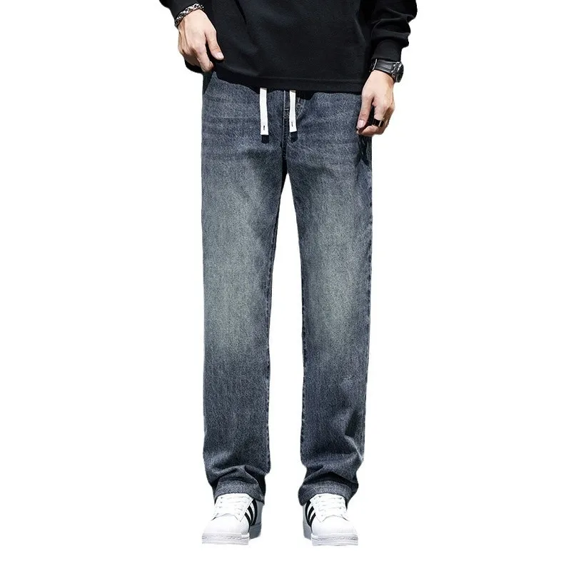 Men's Elastic Waist Straight Leg Jeans 2026 New Vintage Washed Casual Denim Pants Loose Fit Streetwear Trousers
Men's Elastic Waist Straight Leg Jeans 2026 New Vintage Washed Casual Denim Pants Loose Fit Streetwear Trousers