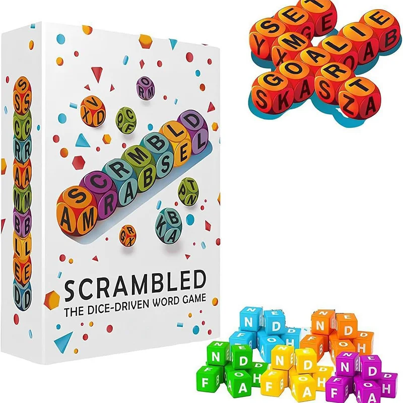 New Anagram Dice Word Game Set Props Home Party Wedding Festival Family Friends Leisure Funny Interactive Tools Atmosphere Gifts
New Anagram Dice Word Game Set Props Home Party Wedding Festival Family Friends Leisure Funny Interactive Tools Atmosphere Gifts