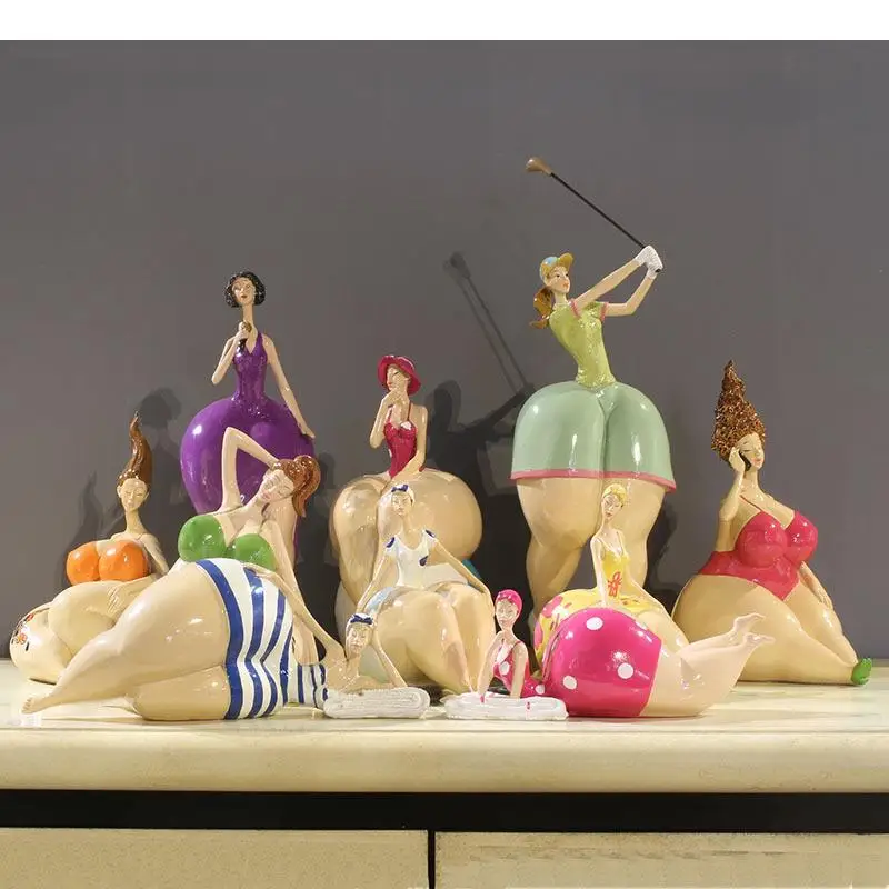 Resin Portrait Figurines Chubby Beauty Ornaments Art Statue Desk Decoration Figure Sculpture Home Accessories Modern
Resin Portrait Figurines Chubby Beauty Ornaments Art Statue Desk Decoration Figure Sculpture Home Accessories Modern