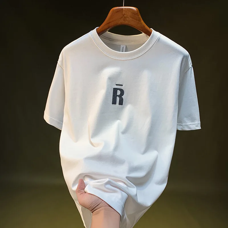 2025 Summer Hot Short Sleeve T-shirt Men's Letter Printed Trendy Versatile T-shirt American Trendy Brand Half Sleeve Top
2025 Summer Hot Short Sleeve T-shirt Men's Letter Printed Trendy Versatile T-shirt American Trendy Brand Half Sleeve Top