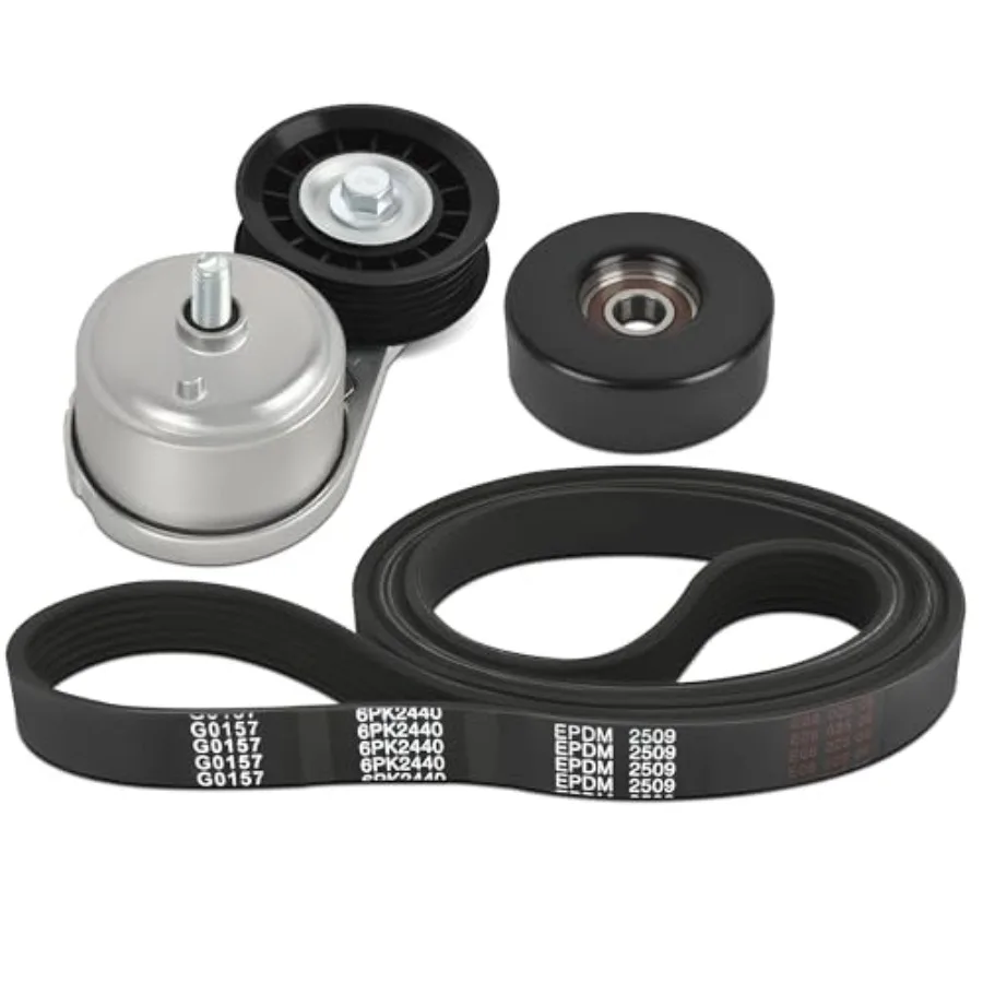 Serpentine Belt Kit Fit for Chevrolet, GMC, Isuzu, Oldsmobile, Workhorse Cars - C1500 2500 3500, Tahoe, Savana, Express and Mor
Serpentine Belt Kit Fit for Chevrolet, GMC, Isuzu, Oldsmobile, Workhorse Cars - C1500 2500 3500, Tahoe, Savana, Express and Mor