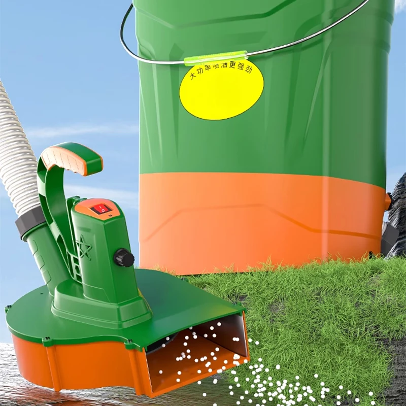 Backpack Multifunctional Electric Fertilizer Spreader, Rechargeable Fully Automatic Fertilizer Spreader, Feeding Machine, Seedin