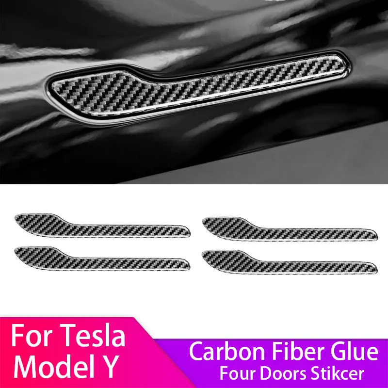Car Sticker For Tesla Model Y Carbon Fiber Glue Door Handle Cover Protector Sticker Handle Kit Auto Styling Accessories 4PCS
Car Sticker For Tesla Model Y Carbon Fiber Glue Door Handle Cover Protector Sticker Handle Kit Auto Styling Accessories 4PCS