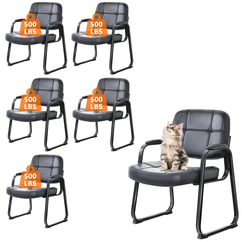 Big Tall 400 lbs Waiting Room Chairs with Padded Arms Leather Guest Chair no Wheels for Office Reception Lobby and Conference D
Big Tall 400 lbs Waiting Room Chairs with Padded Arms Leather Guest Chair no Wheels for Office Reception Lobby and Conference D