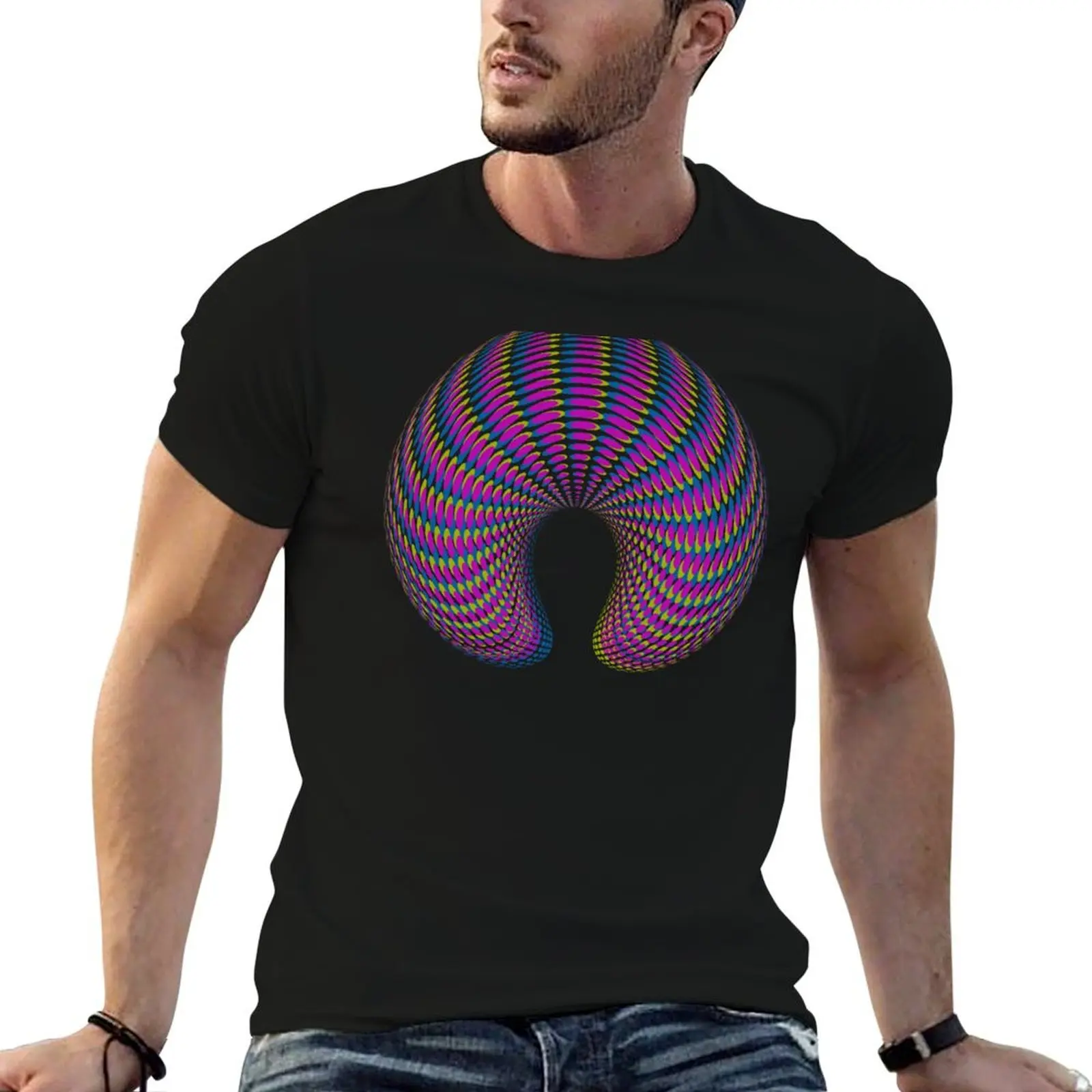Futuristic time tunnel. Modern semicircle optical illusion. T-Shirt men t shirt cotton 100% cotton t shirt man T-Shirt
Futuristic time tunnel. Modern semicircle optical illusion. T-Shirt men t shirt cotton 100% cotton t shirt man T-Shirt