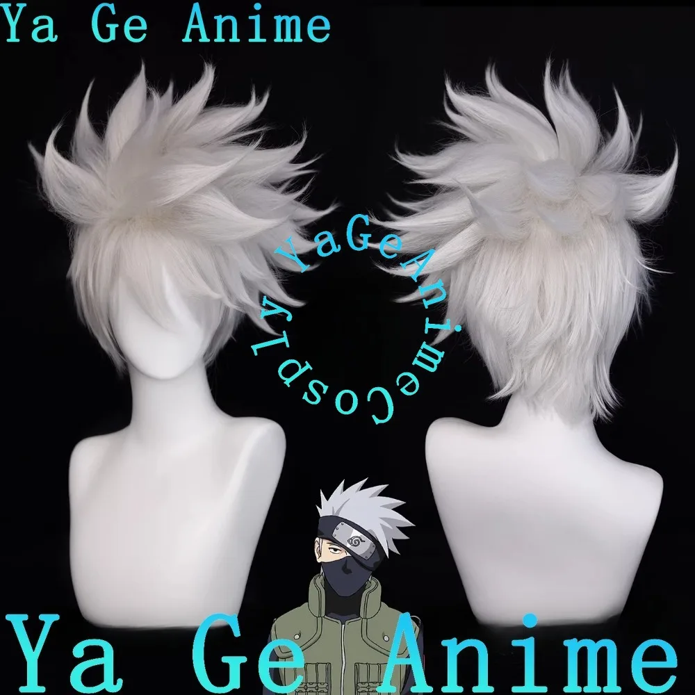 Kakashi Cosplay Wig Silver Grey Spiky Styled Hair Halloween Anime Theme Party
Kakashi Cosplay Wig Silver Grey Spiky Styled Hair Halloween Anime Theme Party