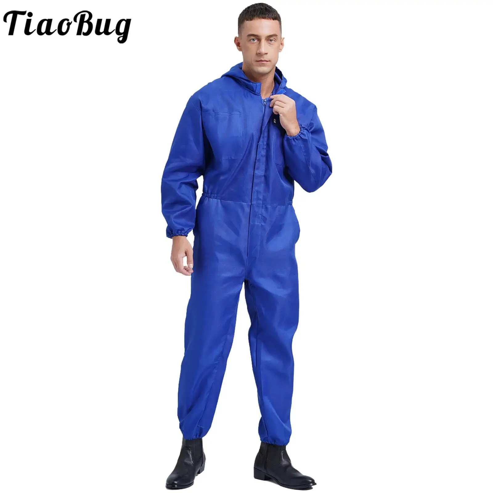 Men's Dustproof Hooded Work Overalls One Piece Mechanics Workwear Coveralls Lightweight Zipper Long Sleeve Jumpsuits Workshop
Men's Dustproof Hooded Work Overalls One Piece Mechanics Workwear Coveralls Lightweight Zipper Long Sleeve Jumpsuits Workshop