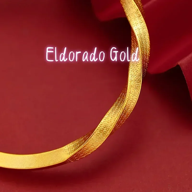 Eldorado Gold 9999 Real Gold 24K Boutique Thickened Gold Women's Twist Opening Bracelet, Ancient Twist Bracelet Pure Gold
Eldorado Gold 9999 Real Gold 24K Boutique Thickened Gold Women's Twist Opening Bracelet, Ancient Twist Bracelet Pure Gold