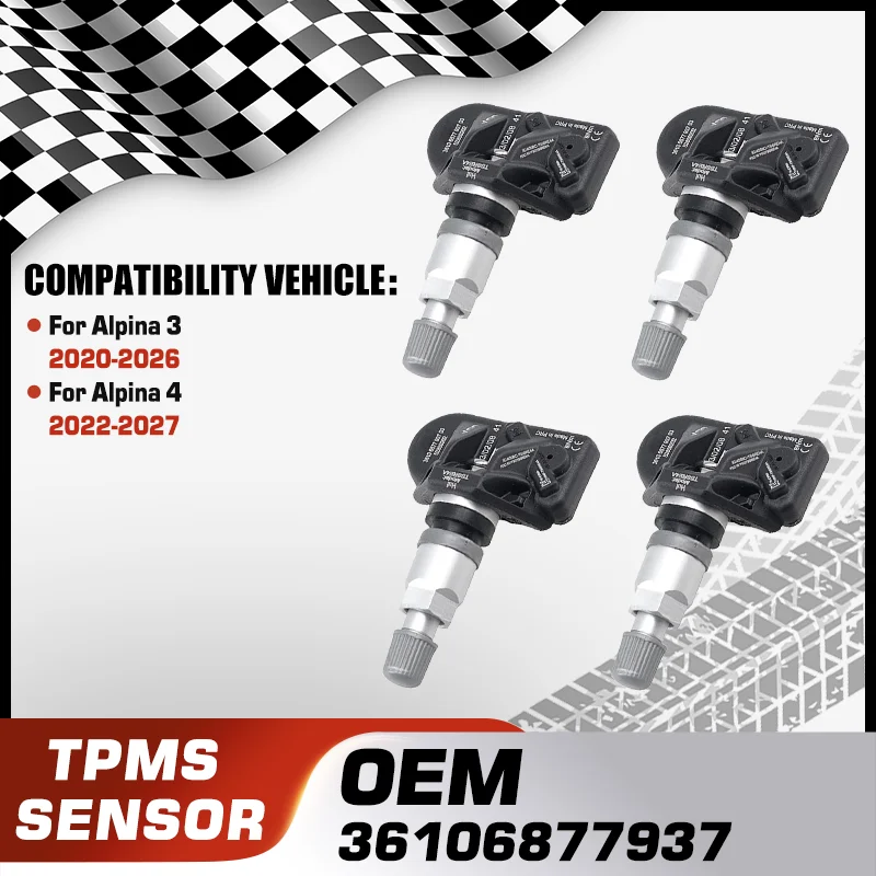 For Alpina 3 2020-2026 Alpina 4 2022-2027 Car TPMS Tire Pressure Monitor Sensor System 36106877937 6877937 6877936-04 433 MHz
For Alpina 3 2020-2026 Alpina 4 2022-2027 Car TPMS Tire Pressure Monitor Sensor System 36106877937 6877937 6877936-04 433 MHz