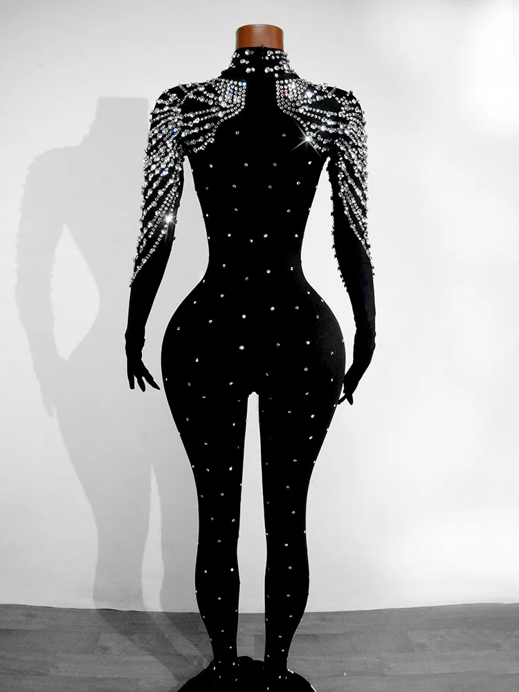 Sparkly Rhinestone New Women Jumpsuit Sexy Bodycon Singer Dancer Clothing Stage Drag Queen Outfit Costume performance festival
Sparkly Rhinestone New Women Jumpsuit Sexy Bodycon Singer Dancer Clothing Stage Drag Queen Outfit Costume performance festival
