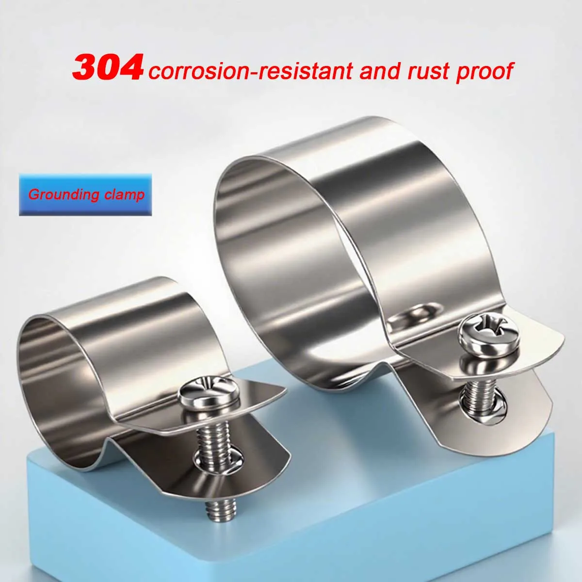 Corrosion-Resistant and Rust Proof Stainless Steel Round Pipe Fixing Clamp Steel Pipe Saddle Clamp Connection Grounding Clamp
Corrosion-Resistant and Rust Proof Stainless Steel Round Pipe Fixing Clamp Steel Pipe Saddle Clamp Connection Grounding Clamp