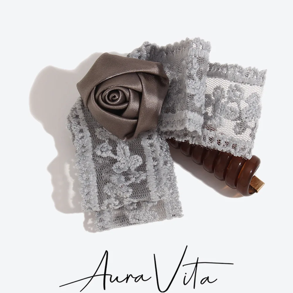 AuraVita New Trend Lace Flower Phone Line Hair Rope Casual Party Creative Hair Tie Women's Elegant Hair Accessories Wholesale
AuraVita New Trend Lace Flower Phone Line Hair Rope Casual Party Creative Hair Tie Women's Elegant Hair Accessories Wholesale