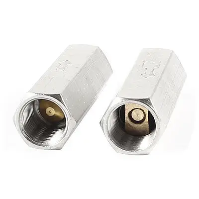 2 шт. серебряного тона 8,8 мм 1/8PT с внутренней резьбой, прямой односторонний обратный клапан для воды
2 шт. серебряного тона 8,8 мм 1/8PT с внутренней резьбой, прямой односторонний обратный клапан для воды