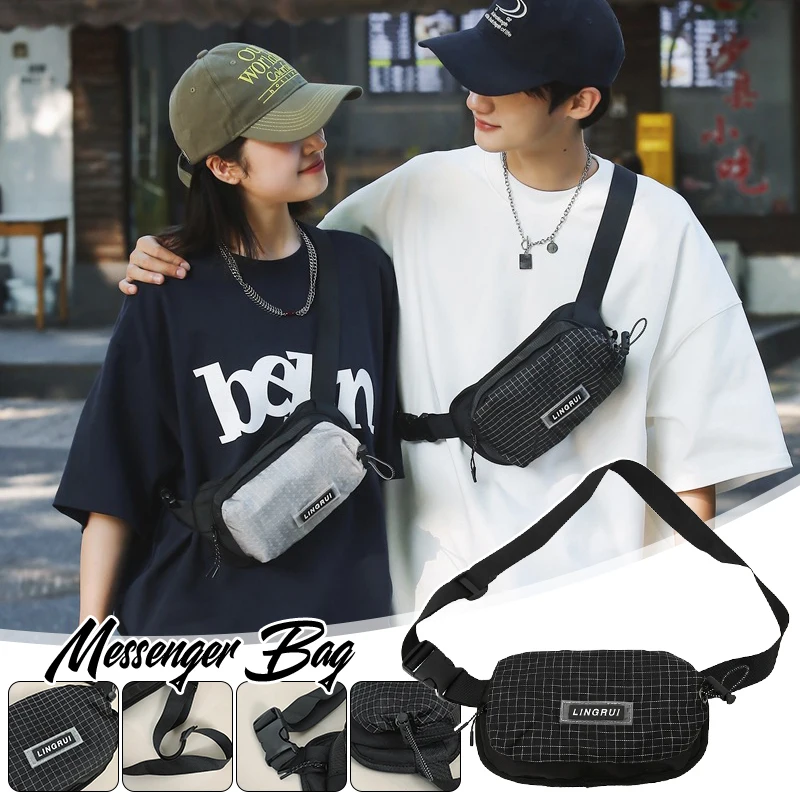 Men's Sporty Casual Crossbody Bag - Lightweight Nylon with Secure Zipper, Adjustable Strap, Youth Everyday Essentials Carrier
Men's Sporty Casual Crossbody Bag - Lightweight Nylon with Secure Zipper, Adjustable Strap, Youth Everyday Essentials Carrier