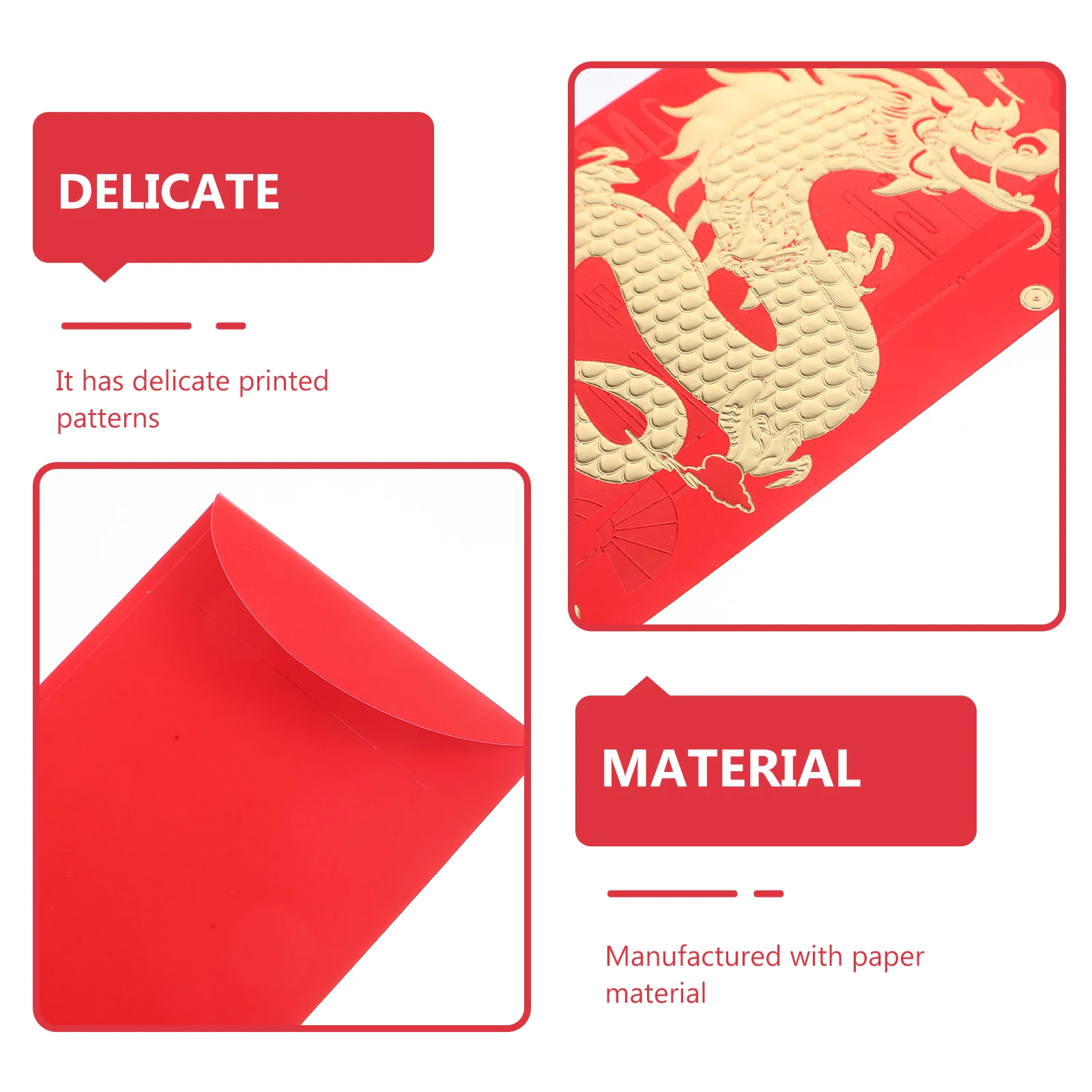 30 шт. свадебные красные конверты, счастливые сумки для денег, китайский фестиваль, денежный конверт с узором дракона, новогодний традиционный красный карман
30 шт. свадебные красные конверты, счастливые сумки для денег, китайский фестиваль, денежный конверт с узором дракона, новогодний традиционный красный карман