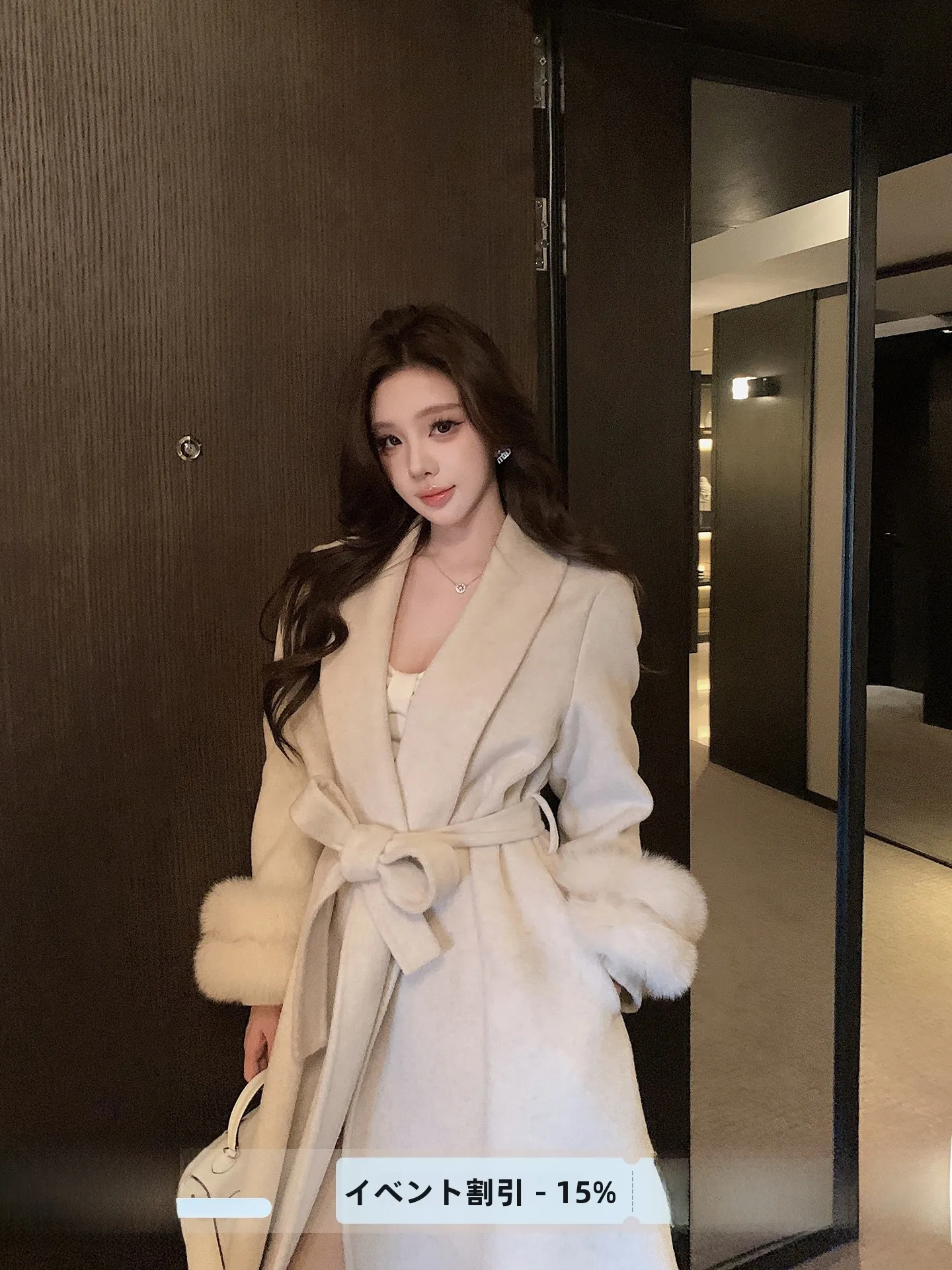 Elegant Double-Faced Woolen Coat with Fur Cuffs for Women Slim Fit Winter Outerwear by Qiu Rou Ya Long Sleeve No Cap
Elegant Double-Faced Woolen Coat with Fur Cuffs for Women Slim Fit Winter Outerwear by Qiu Rou Ya Long Sleeve No Cap