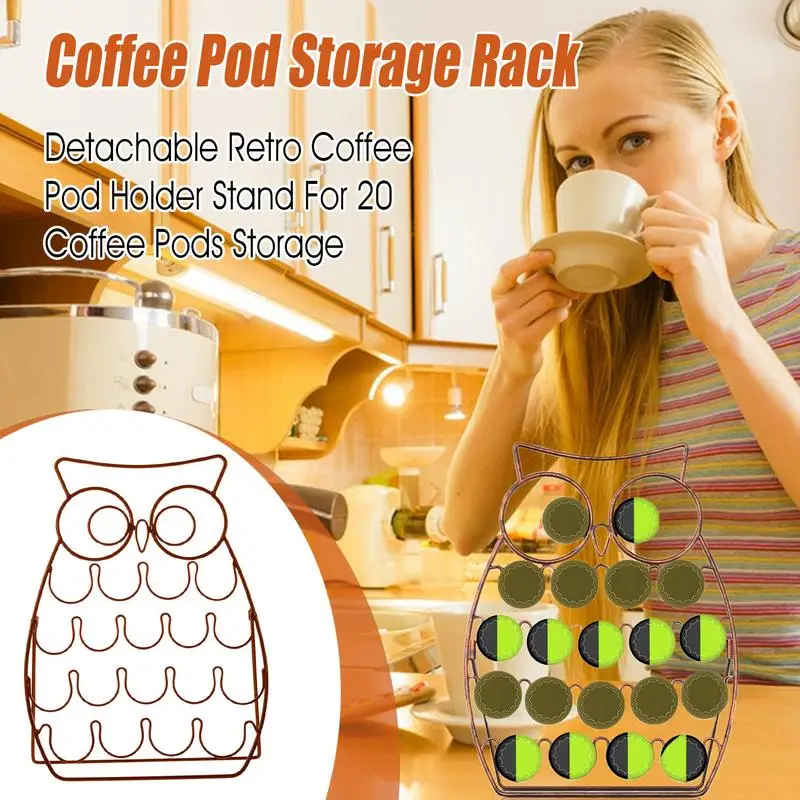 Coffee Pod Holder Owl Shape Espresso Pod Keeper Storage Detachable Espresso Pod Rack Stand Holds 20 Pods For Kitchen Countertop
Coffee Pod Holder Owl Shape Espresso Pod Keeper Storage Detachable Espresso Pod Rack Stand Holds 20 Pods For Kitchen Countertop