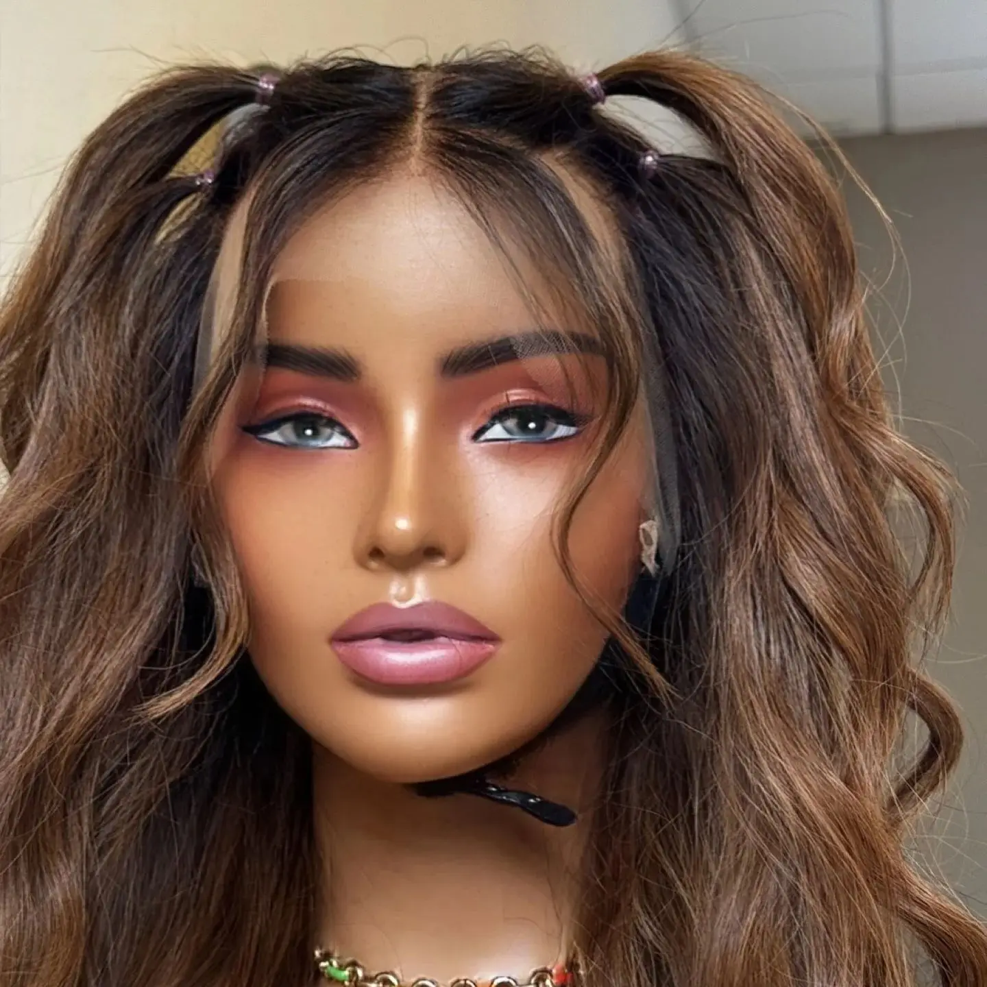 26”Dark Chocolate Brown13*4 HD Invisible Lace Top Wigs Deep Wave Long Length Natural Hairline Soft Glueless Wigs Synthetic Hair
26”Dark Chocolate Brown13*4 HD Invisible Lace Top Wigs Deep Wave Long Length Natural Hairline Soft Glueless Wigs Synthetic Hair