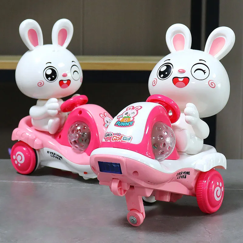 Children Electric Toys Cartoon Cute Bunny Stunts Car Fun Shaking Head With Music Lights Rotating Rabbit Stunts Tricycle Toys
Children Electric Toys Cartoon Cute Bunny Stunts Car Fun Shaking Head With Music Lights Rotating Rabbit Stunts Tricycle Toys