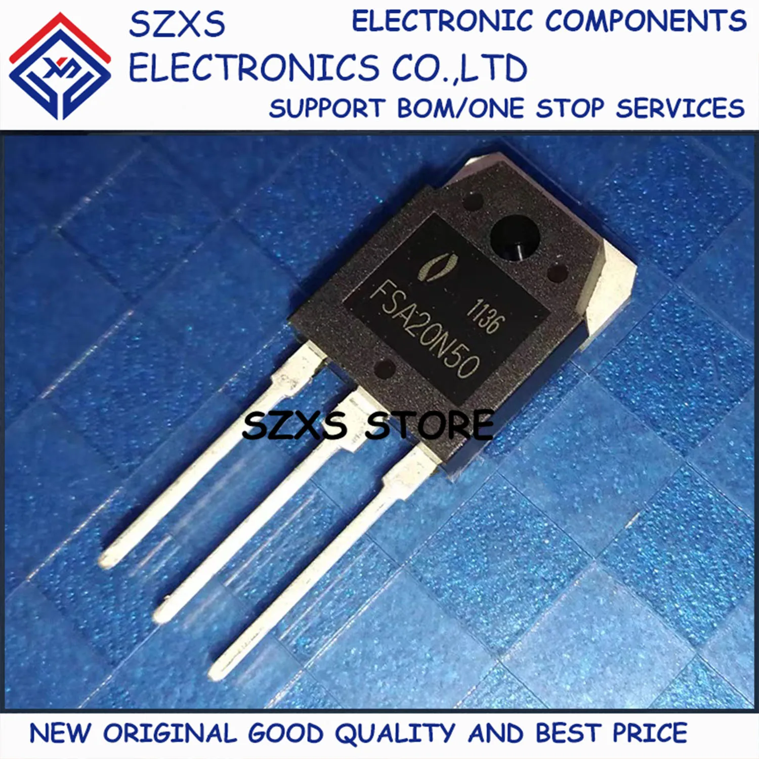 New Original 10Pcs FSA20N50 TO-3P 500V 20A MOSFET Field Effect Transistor In Stock Electronic Components Good Quality
New Original 10Pcs FSA20N50 TO-3P 500V 20A MOSFET Field Effect Transistor In Stock Electronic Components Good Quality
