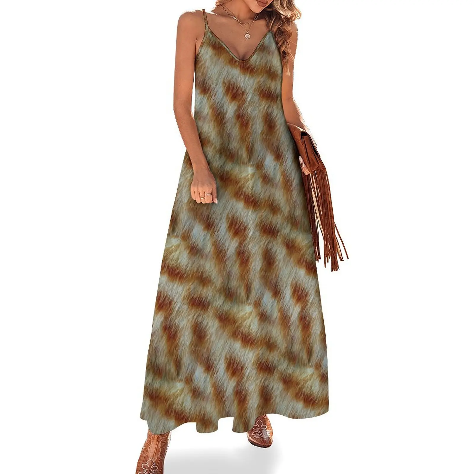 Orange Tabby Kitty Fur Texture Sleeveless Dress elegant chic wedding evening dresses long sleeve dress summer dress
Orange Tabby Kitty Fur Texture Sleeveless Dress elegant chic wedding evening dresses long sleeve dress summer dress